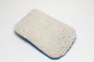 photo of loofah sponge after 3 cleans